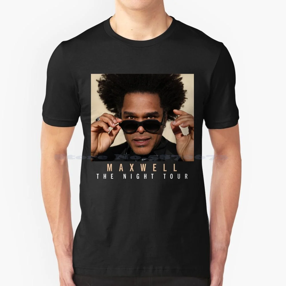 Wel Maxwell The Night T Shirt 100% Cotone Tee Live Concert Album Cover Maxwell Tour Maxwell Biglietti Maxwell 2022 2023 2024