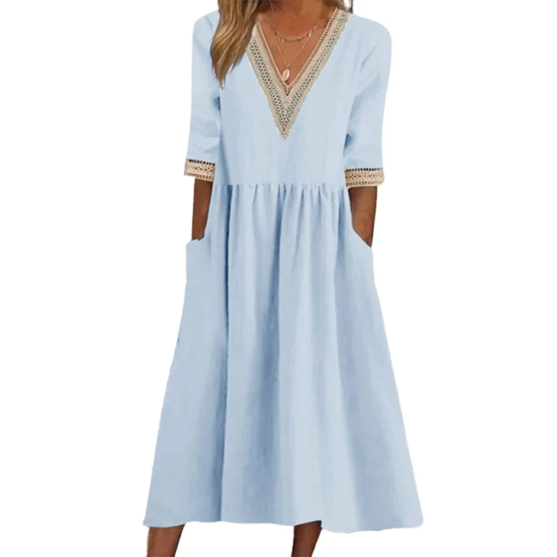 여성 반팔 원피스 스커트, 섹시 랩 힙합, 단색, 유럽 및 미국 용수철, 여름 신상 매력 