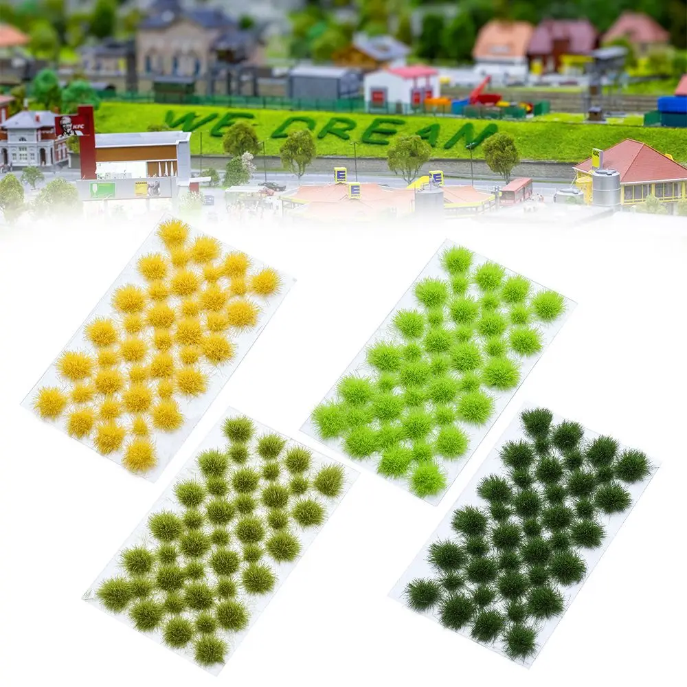 Height 5mm Micro Landscape Terrain Wargaming Wargame Model Scenery Modeling Static Grass Tuft Artificial Grass Cluster