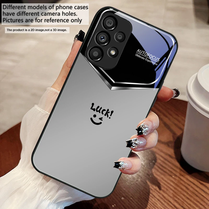 Light Purple Happiness Glass Phone Case