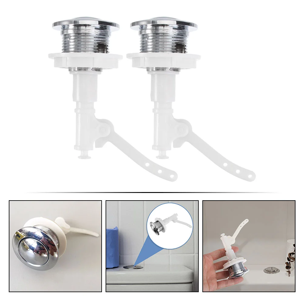 Toilet flush button Toilet Water Tank Push Buttons Sturdy Push Button Rod Closestool Tank