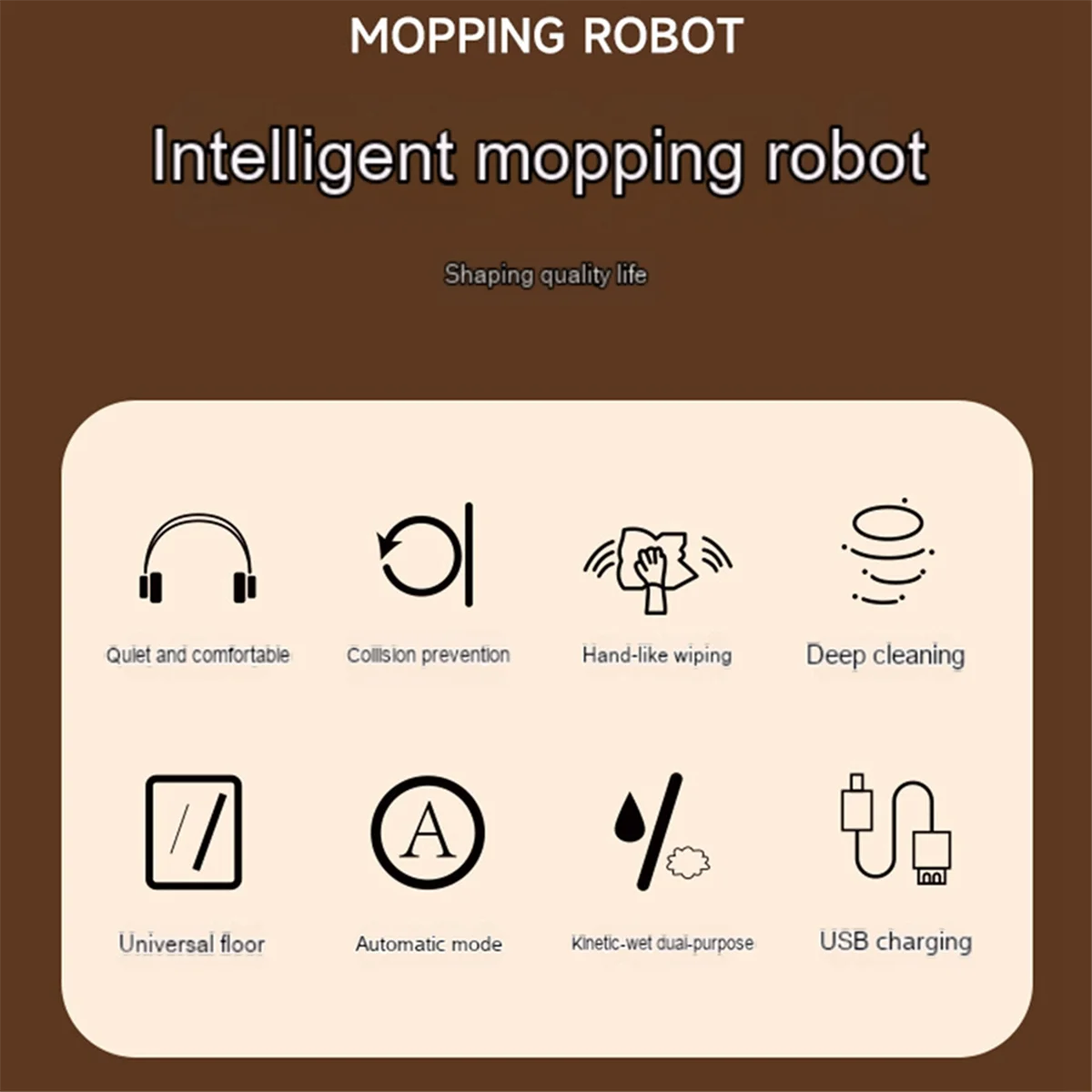 Hot sale Intelligent Mopping Robot Household Wet and Dry Mopping Machine Portable Rechargeable Cleaning Machine Vacuum Cleaner-A