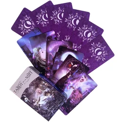 Tarot De La Nuit Cards Woven Tarot Cards Board Game Mysterious Divination Deck Party Games English Version Vintage Color Cards