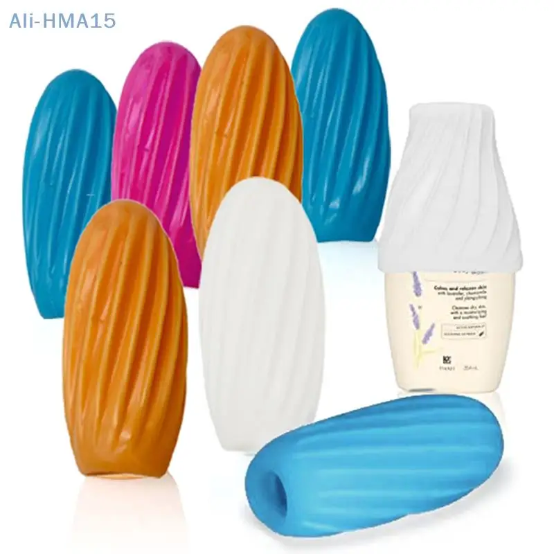 Leak Proof Cover Silicone Cosmetic Leakproof Sleeve Toiletries Container Shampoo Conditioner Bottle Anti-leak 2