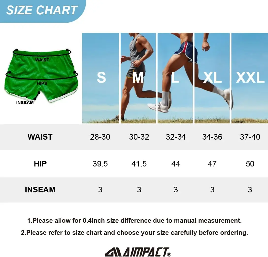 AIMPACT Men's Active Shorts - Swim Trunks With Mesh Liner, Quick Dry, Stretchy For Running, Gym, Yoga - View #4