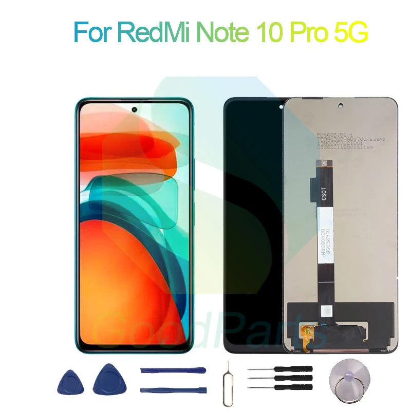 

ЖК-дисплей для RedMi Note 10 Pro 5G, экран 6,67 дюйма для RedMi Note 10 Pro, сенсорный дигитайзер в сборе, замена