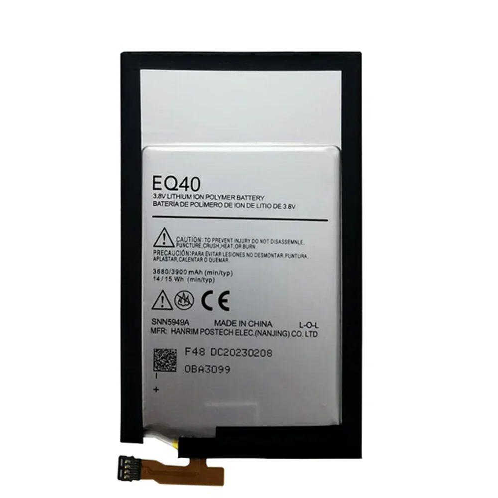 100% Original 3900mAh EQ40 Battery For Motorola Moto Droid Turbo XT1225 XT1254 SNN5949A Batteries