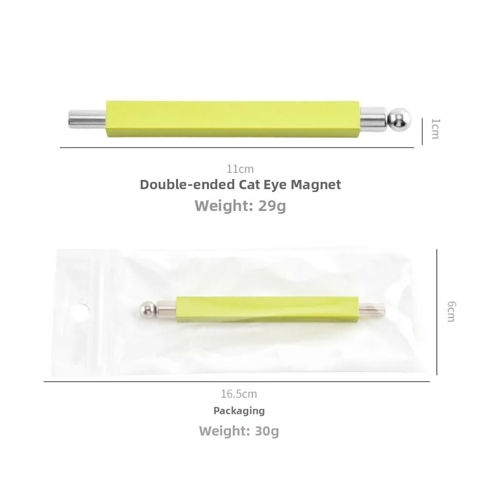 Double-headed Cat's Eye Nail Magnetic Stick With Steel Ball Anti-slip UV Gel Nail Magnet Tools Portable Multifunctional