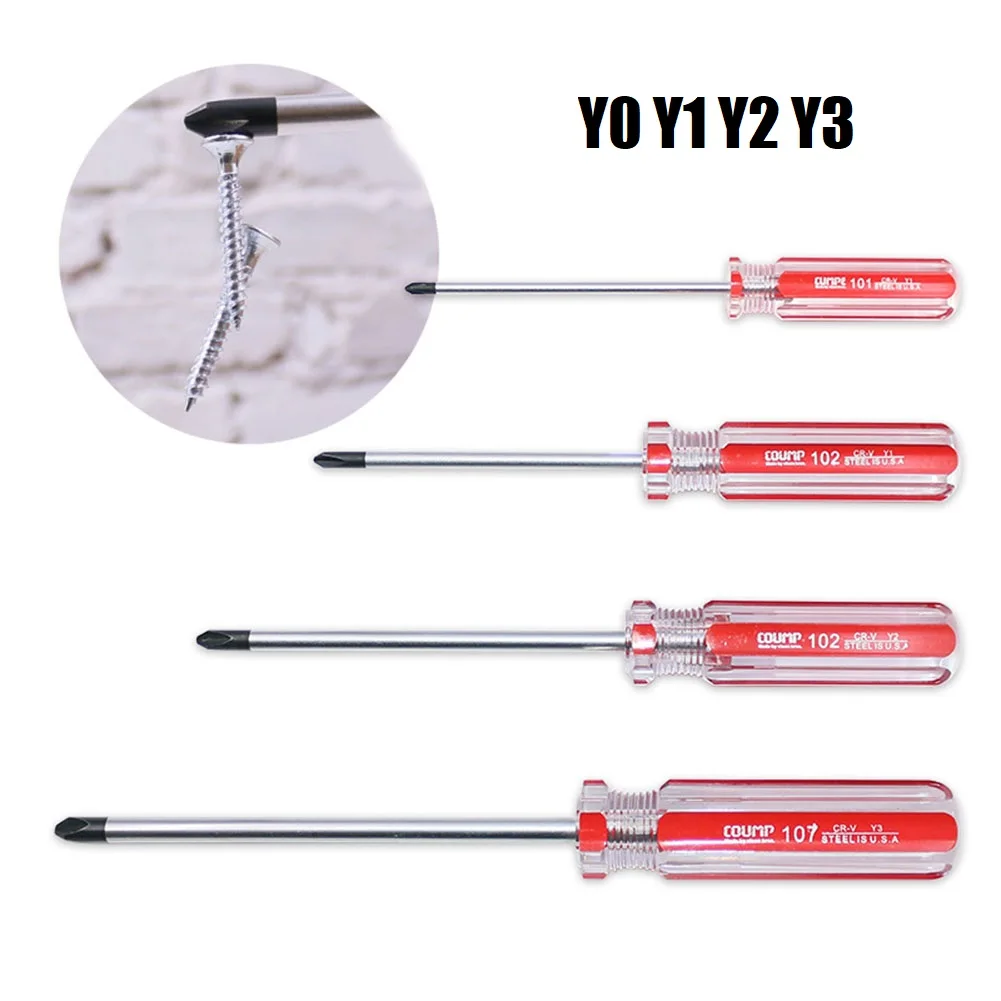 1/4pc Y-Shaped Screwdriver Set Precision Triangle Screwdriver Triangle Drive Screwdriver Removal Repair Hand Tool Y0 Y1 Y2 Y3