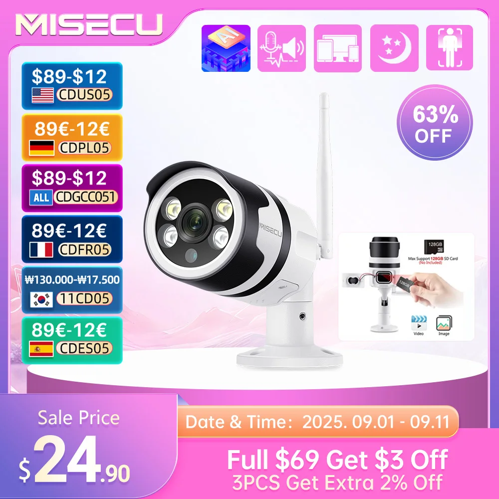 Cloud Storage Misecu Camera Manual Security Camera OUTDOOR