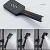 Digital Shower Set with 12 Inch ABS Rain Shower Head Brass Bathtub Mixer Tap Matte Black Thermostatic Bath Shower System Faucets 4