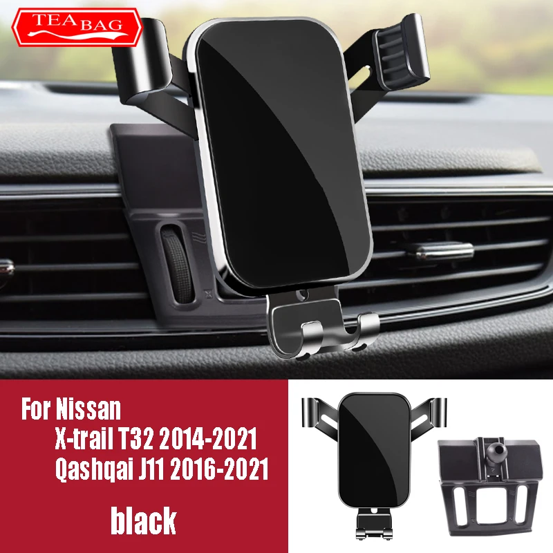 차량용 휴대폰 거치대, 닛산 x-trail T32 T33 Qashqai J11 Tiida C13 2014-2021 GPS 스탠드, 자동 내비..