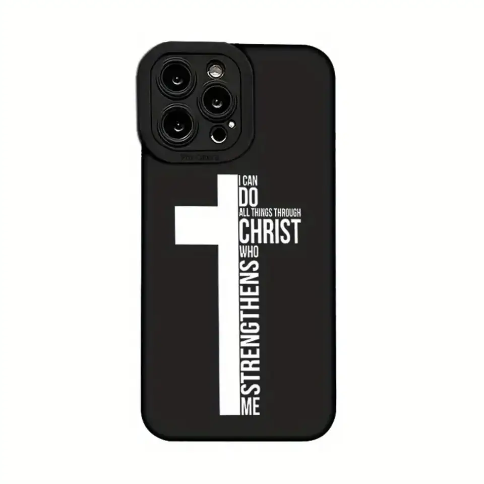 Letter Pattern Protective Phone Case for iPhone Models