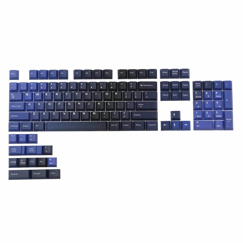 De Cereja, Gradiente Chan, Keycap Mestre, Shift 1.75U, GK6, GK64, 1 Conjunto