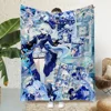 Game Genshin Impact Gamer Cartoon Printed Blanket Picnic Blankets Warm Soft and Comfortable Blanket Home Travel Birthday Gift 1