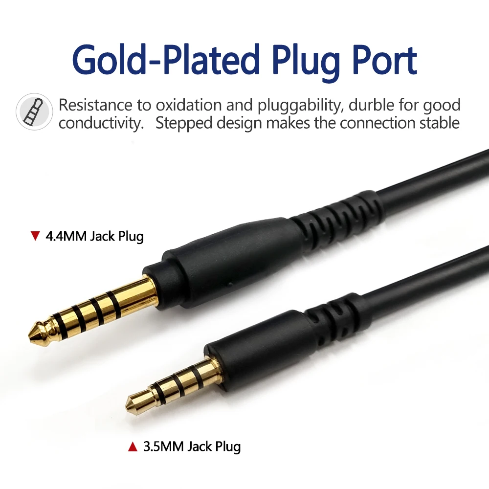 4.4MM to 3.5MM Technical Headphone Upgrade Cable Audio Replacement Line Suitable for Audio-Technica ATH-GDL3 GL3