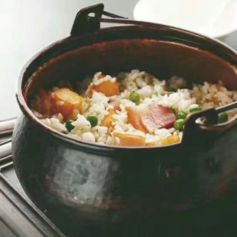 Pot for Stewed Rice and Hot Pot, Traditional Cooking Pot for Stews and Soups, Classic Kitchenware