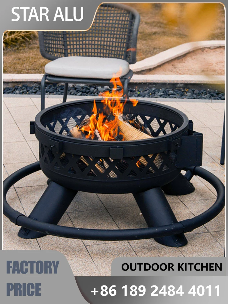 2-in-1 Charcoal Grill Heater 2