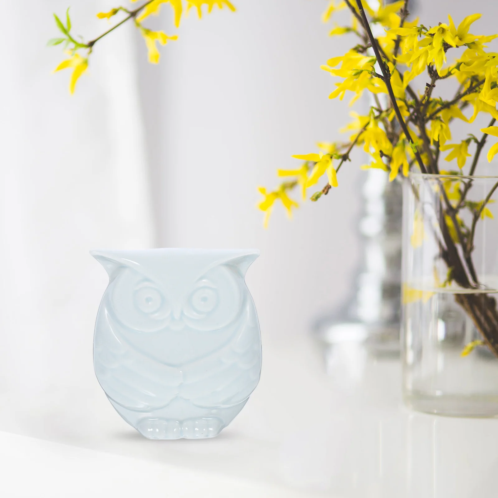 

Owl Ornament Decoration for Living Room Miniature Grace Ceramics Colleague Gifts