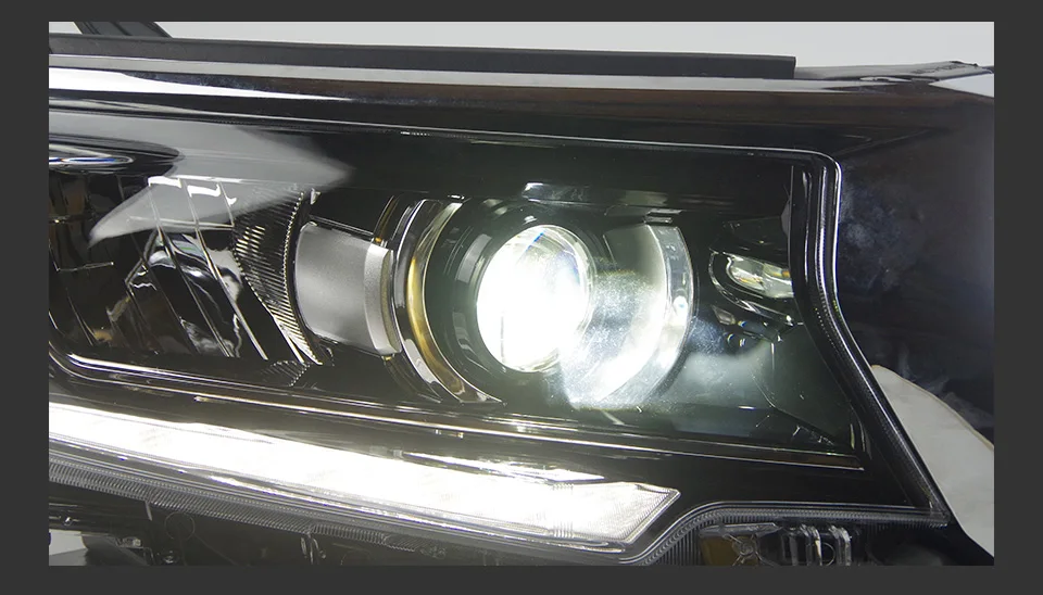 Car Head Lights Parts For New Prado 2018 2019 Cruiser LED Front Headlight Replacement DRL Daytime light Projector Facelift
