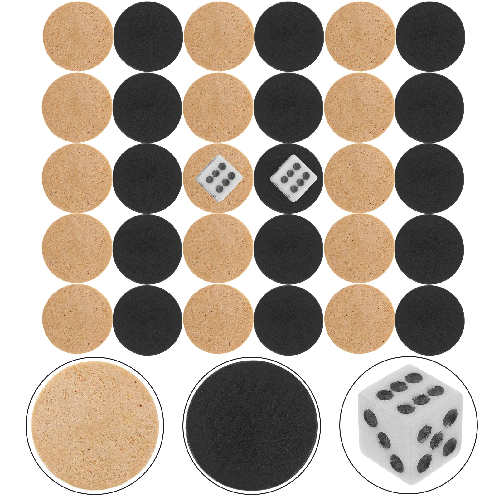 

Wooden Draughts Backgammon Black White Chess Pieces Unique Chess for Draughts Checkers for Creative Simple Gifts for Play