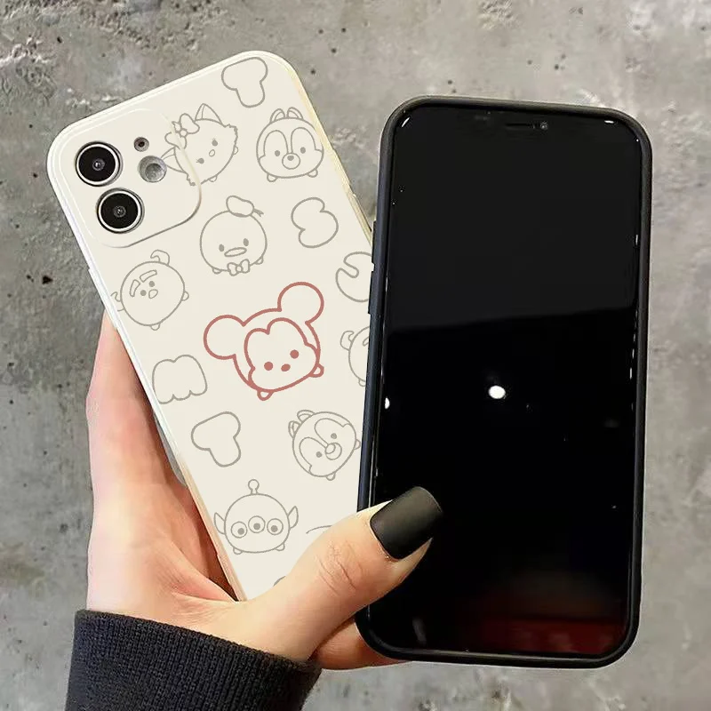 Mickey Anime Cute Pattern Phone Case For iPhone 11 12 13 Pro 12 13 Mini X XR XS Max SE 2020 6 7 8 Plus Soft Funda Carcasa Back best iphone 12 pro case