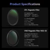 TELESIN Phone CPL VND Filter For iphone 15 pro 15 pro max with Phone  Protective Case Lens Filter For iphone Accessories 5