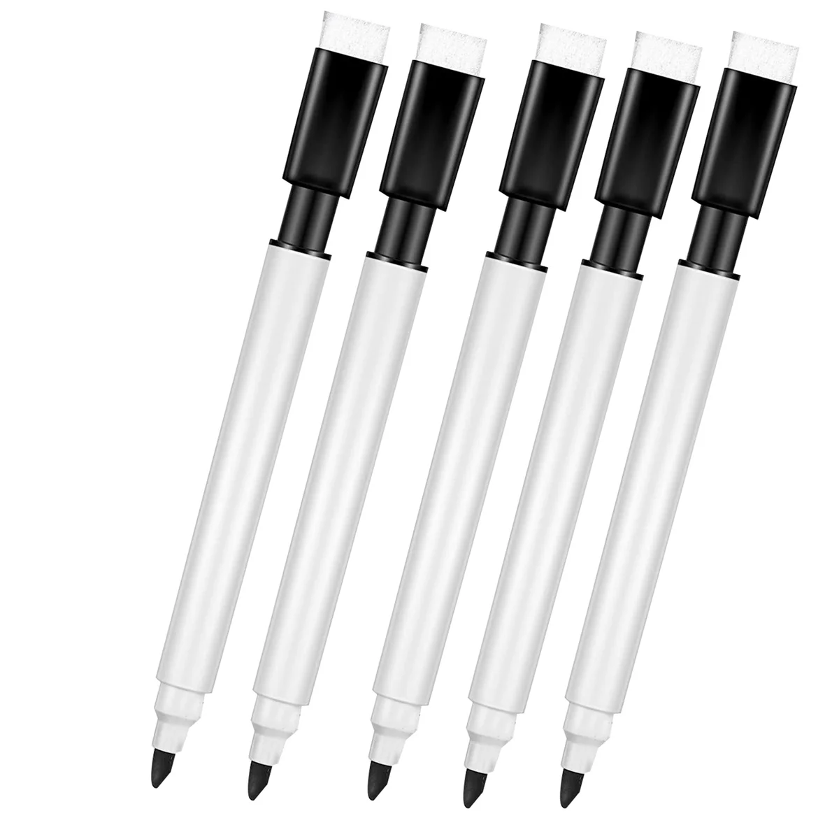 Dry erase markers 100 pieces dry erase markers whiteboard black dry erase markers with rubber cap fine tip