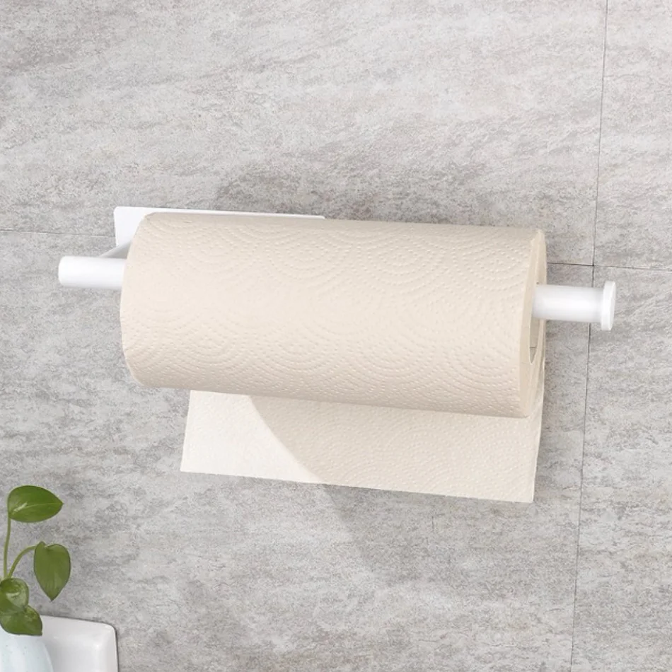 Paper Roll Holder Adhesive Stainless Steel Bathroom Toilet Kitchen Paper Towel Holder Tissue Hanging paper towel holder toilet paper holder toilet roll holder tissue holder