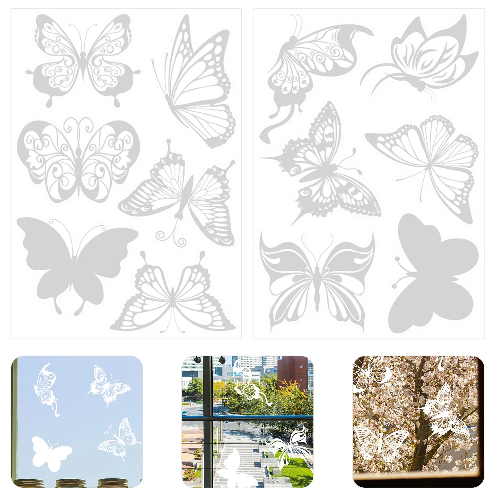

Anti-collision Window Clings Practical Stickers Alert Bird Window Decal