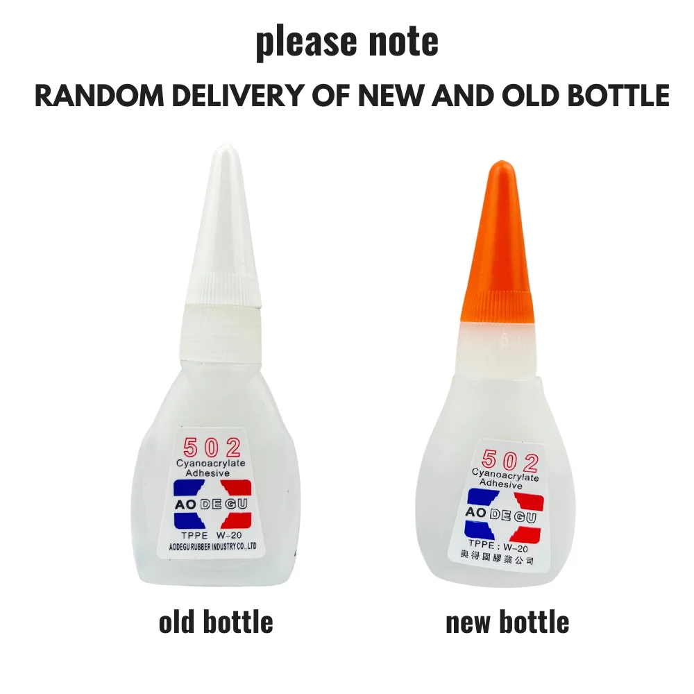 빠른 건조 즉시 초강력 접착제, DIY 액체 쥬얼리 장난감 신발, 투명 접착제, 3ml 502, 6/9 병