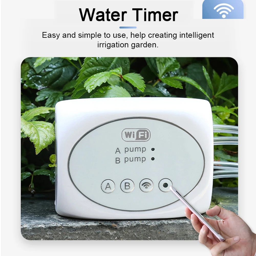 

WiFi Smart Garden Watering Automatic Drip Irrigation System Gardening Water Timer Equipment Irrigation Controller For Garden