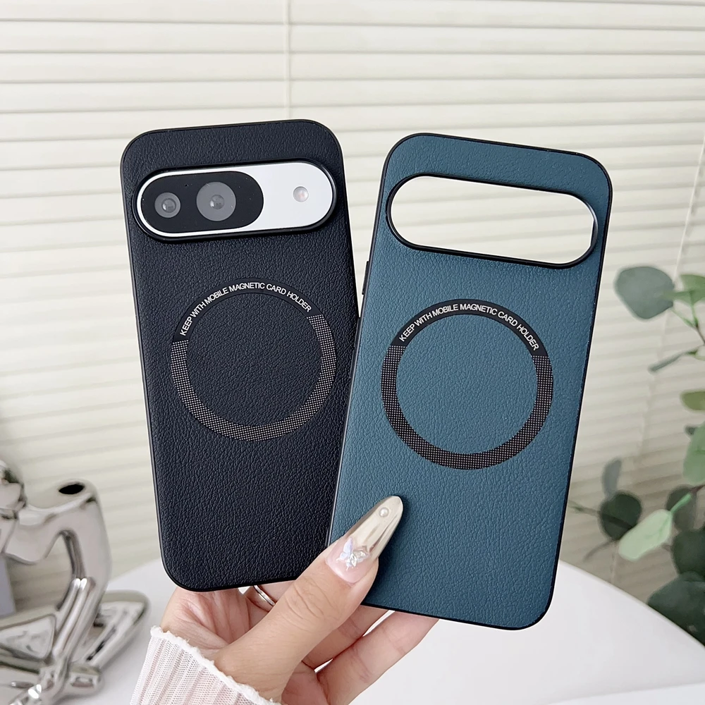 Ultra-Thin Magnetic PU Leather Pattern Case with MagSafe Compatibility