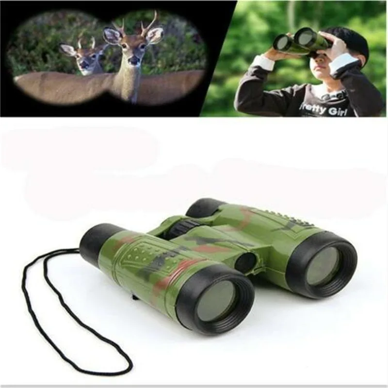 Professional 4X46mm Kids Binocular Telescope Children Educational Learning Telescope Bird Watching Folding Optics Telescope 2