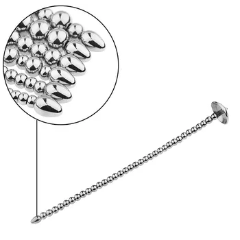 Electric Shock Head Urethral Toys Penis Plug Sex Toys For Men Masturabtors Stimulate Glans Dick Massage Pull Bead Urethral Plug 5