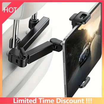 Telescopic Car Rear Pillow Phone Holder Tablet Rotating Holder Car Back Seat Stand Headrest Bracket Universal Holder Accessories 1