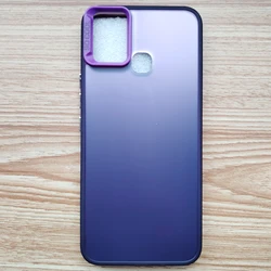 Luxury Metallic Aurora Skin Matte Phone Cover Case for Infinix Smart 5 (IMD purple)