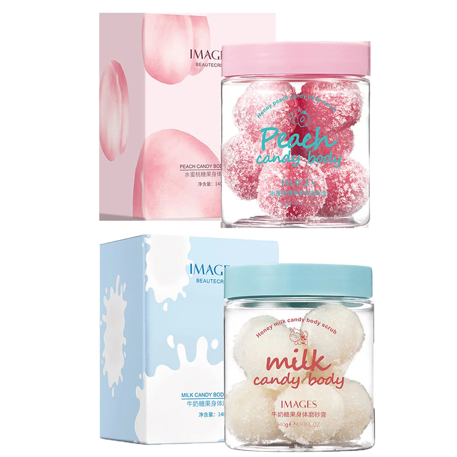 Peach Scrub Ball Smooth & Moisturize Skin Deep Cleansing And