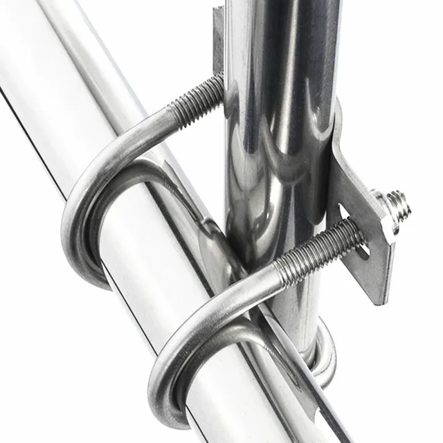 12 Colliers De Serrage Carrés En Inox 304, 20x30 Mm, Avec Vis - Pour Tuyaux Carrés, Fixation Solide
