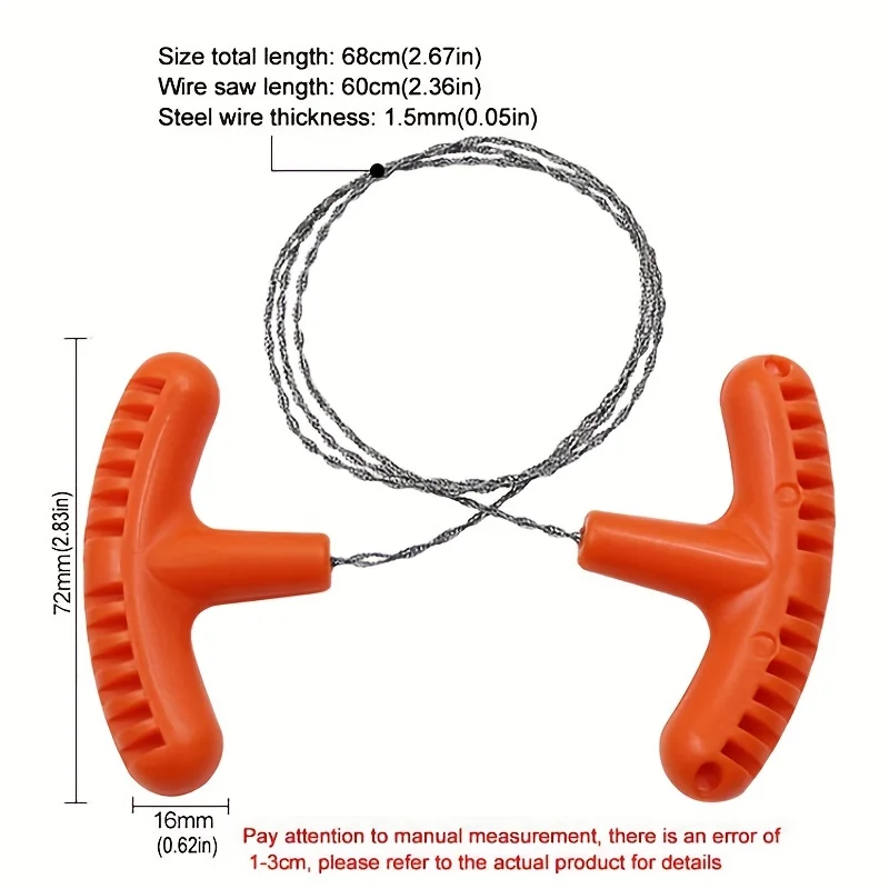 Stainless Steel Hand Pulled Wire Saw For Outdoor Camping