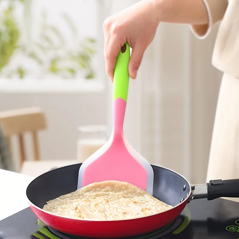 Silicone Spatula, High Temperature Resistant Stir-Fry Spatula Pancake (1pc)