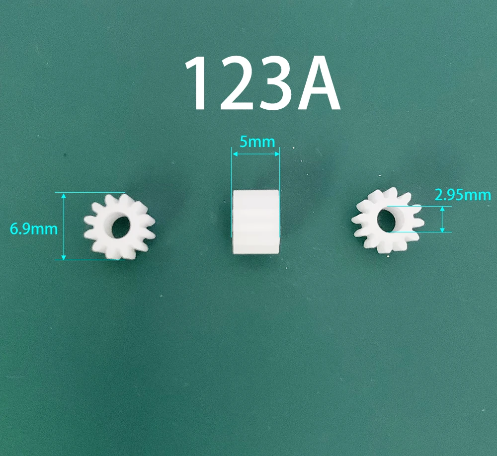 12 Teeth Gear 0.5M 122A 123A 122.5A 123AD Toy Model Aircraft Parts Gears 10pcs Sample Order