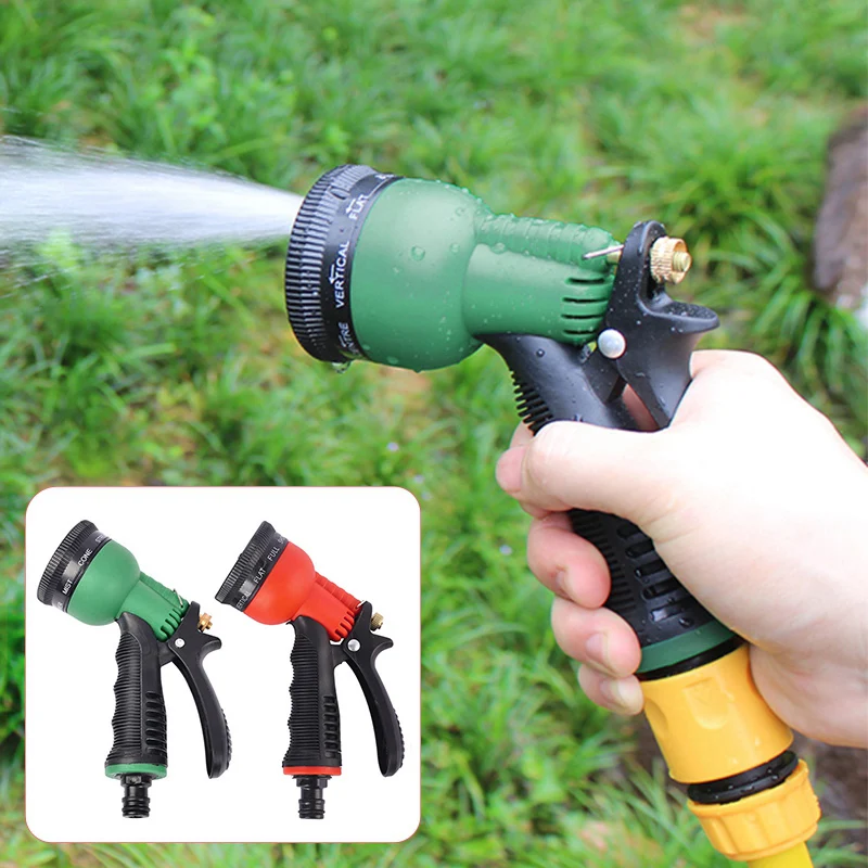 

8 Patterns High Pressure Water Gun Adjustable Car Washer Spray Nozzle Garden Irrigation Pipe Tube Nozzle Water Cleaning Sprayer