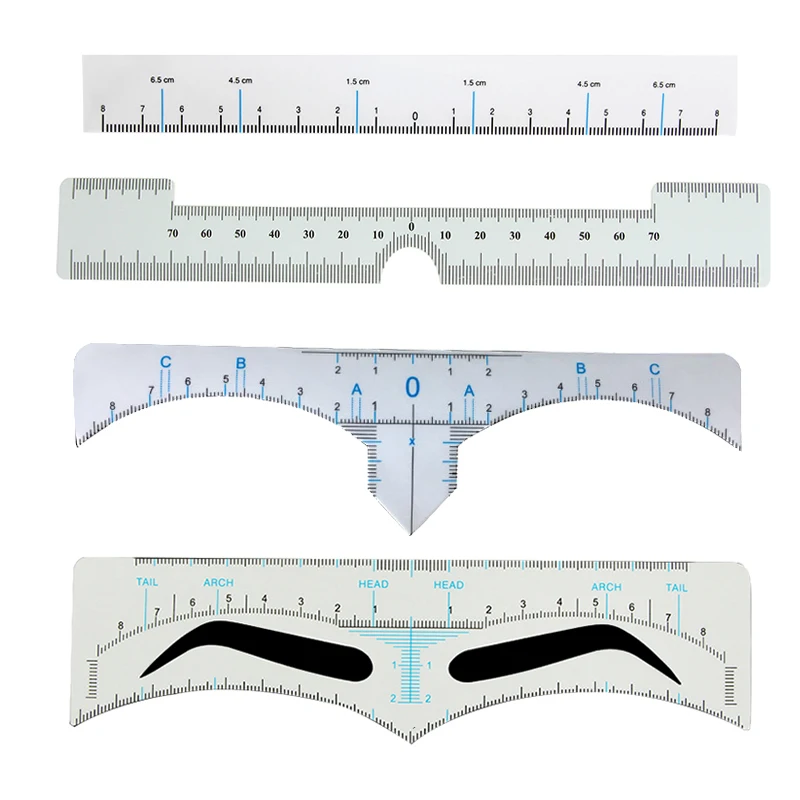 20pcs-disposable-microblading-eyebrow-stencil-eyebrow-ruler-sticker
