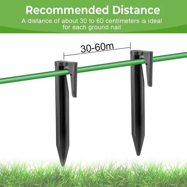Kerti Fűnyíró Peg Föld Köröm Javítása Stabilitás Bio-Lebontható Kábelkert Kert Határvonal Spike - Image 4