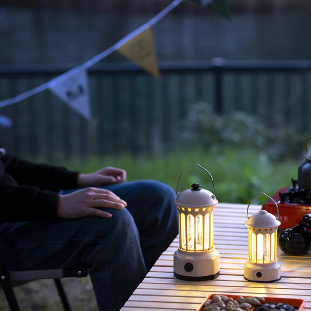 Description Picture 2 of itemVintage Camping Lantern Portable Flashlight Outdoor Rechargeable Lighting Tent Lights For Camping, Exploring