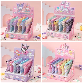 48pcs Sanrio Gel Pen Hello Kitty Kuromi Cinnamoroll Office Signature Neutral Pen Student Stationery School Supplies Wholesale 1