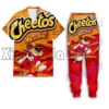 Novelty Cheetos Food Puffs Clothes Set 3D Printed Sweatpants Pants Shorts Hoodies Shirts T shirts Sweatshirts Men Tracksuits New 3