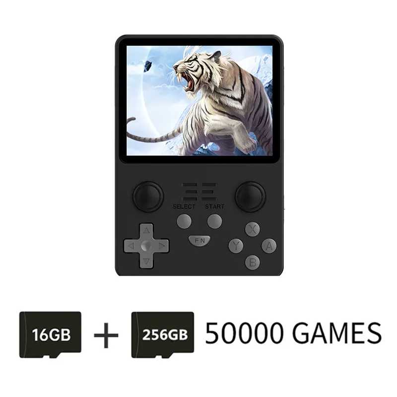 

New RGB20S 256GB Handheld Game Console Retro HD 3.5 Inch 4:3 IPS Screen Open Source RK3326 Handheld PSP Joystick Arcade Game