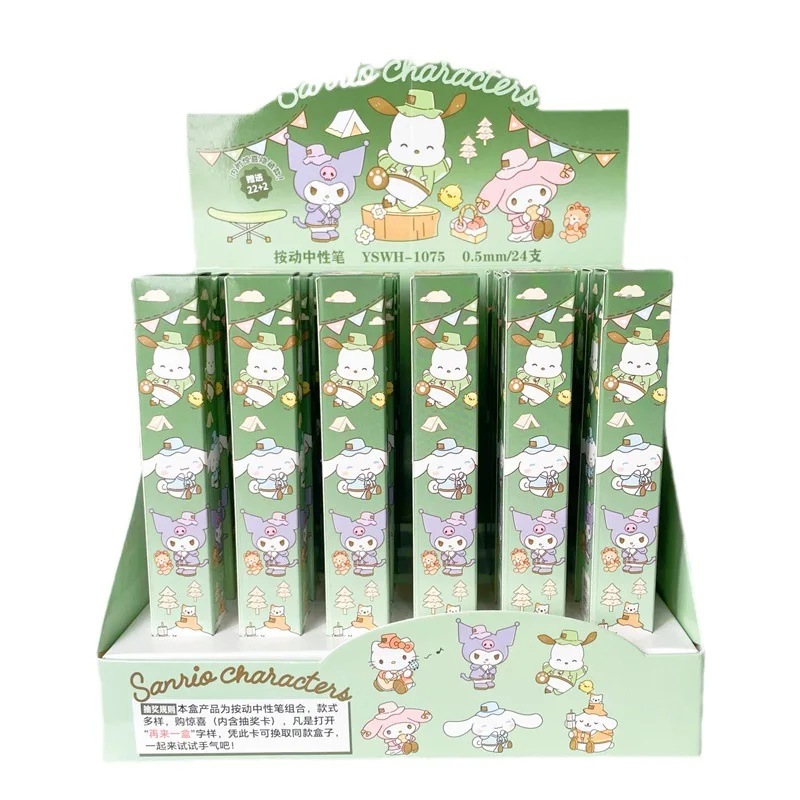 

New Sanrio Gel Pen Hello Kitty Melody Cinnamoroll Cute Write Pens 0.5 Cartoon Kawaii Student Stationery Learning Office Supplies